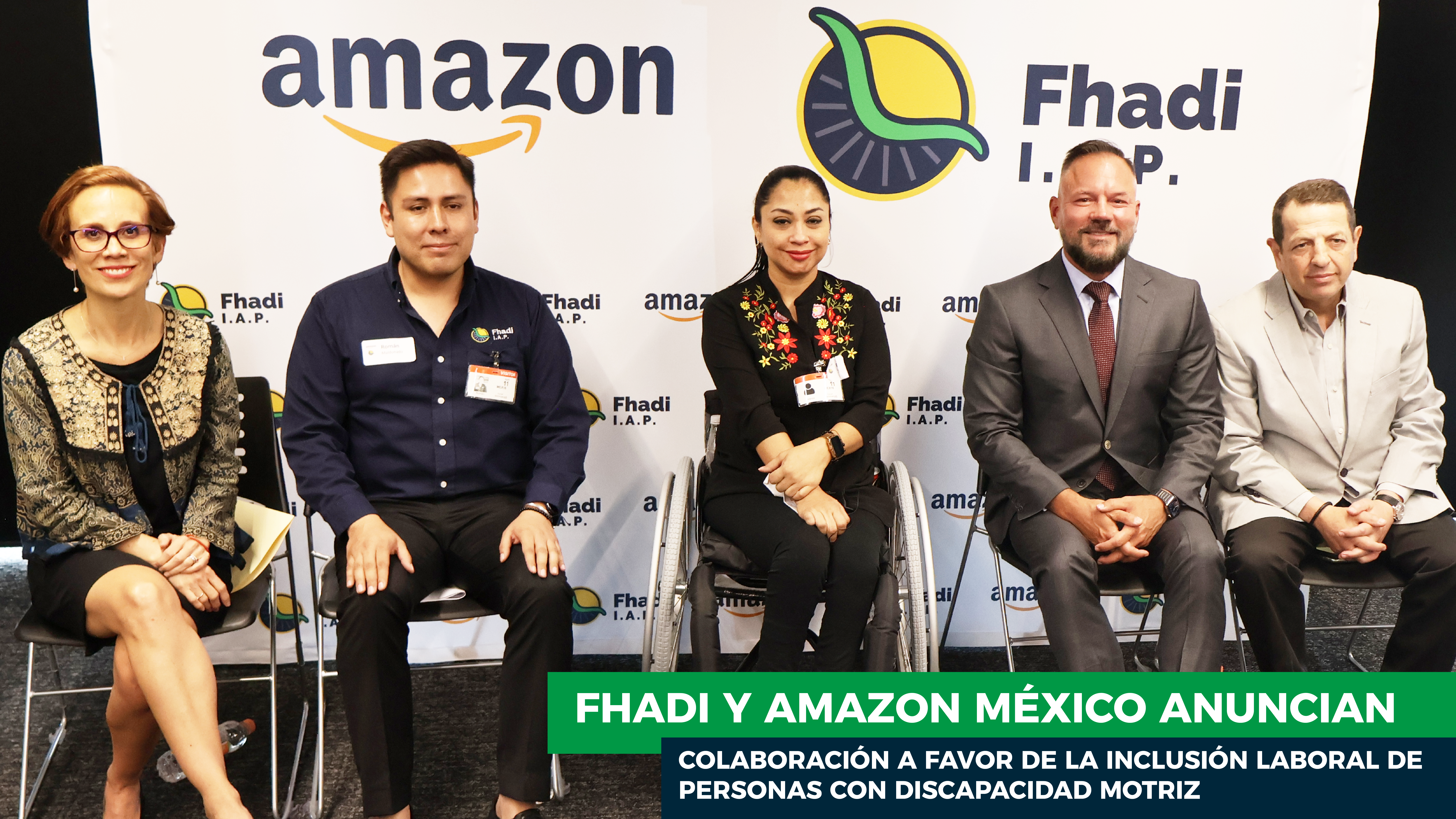 Fhadi y Amazon México anuncian colaboración para impulsar la inclusión laboral de personas con discapacidad motriz
